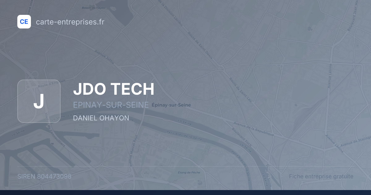 JDO TECH — 804473098 — fiche entreprise