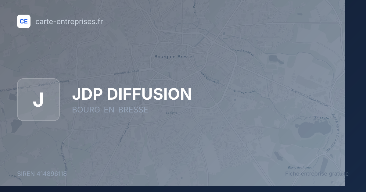 JDP DIFFUSION — 414896118 — fiche entreprise