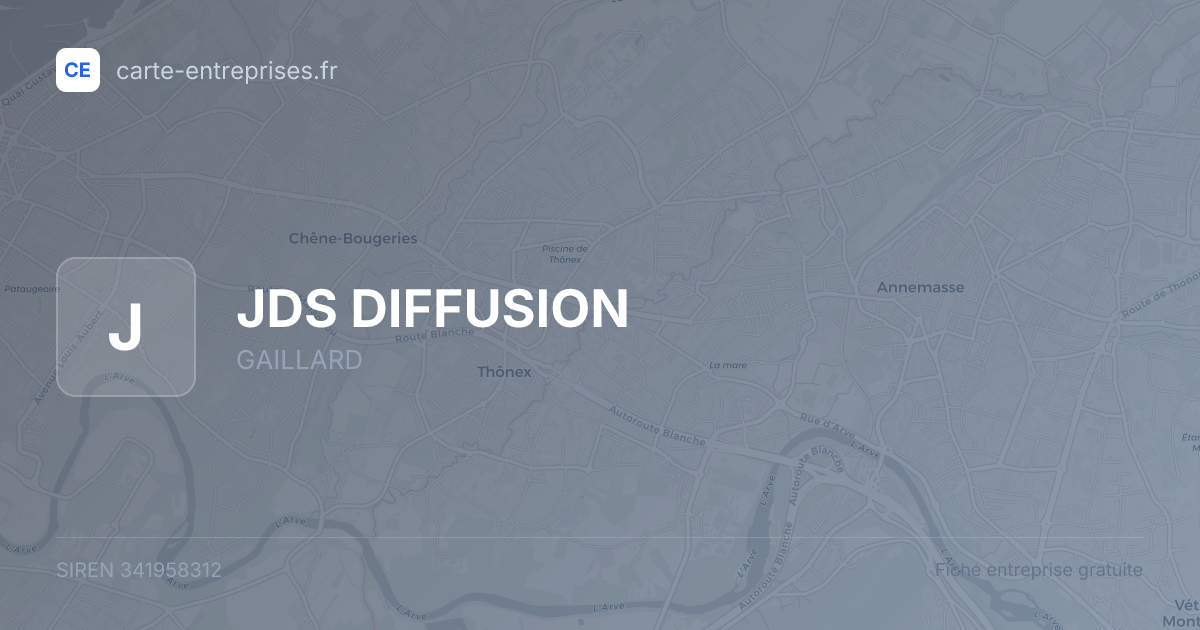 JDS DIFFUSION — 341958312 — fiche entreprise