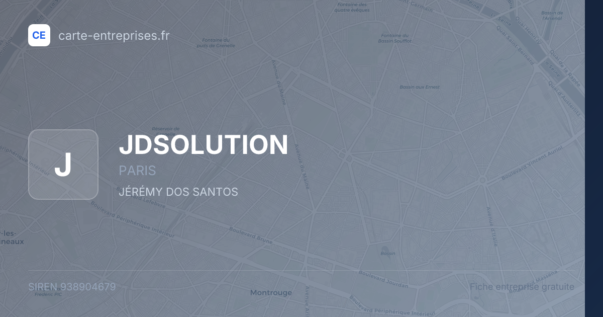 JDSOLUTION — 938904679 — fiche entreprise