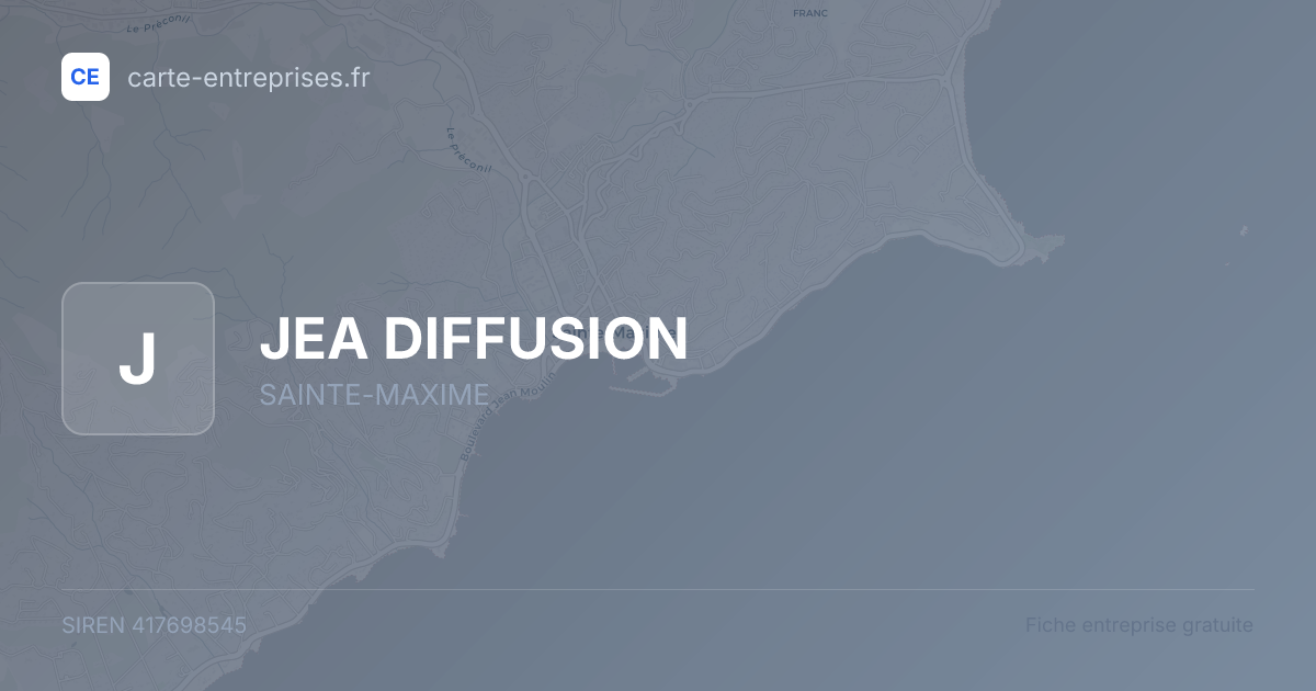 JEA DIFFUSION — 417698545 — fiche entreprise