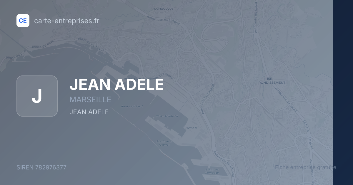 JEAN ADELE — 782976377 — fiche entreprise