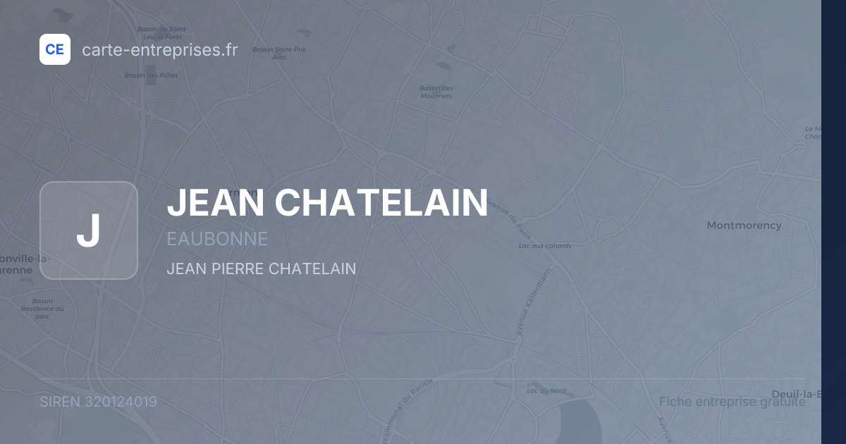 JEAN CHATELAIN — 320124019 — fiche entreprise