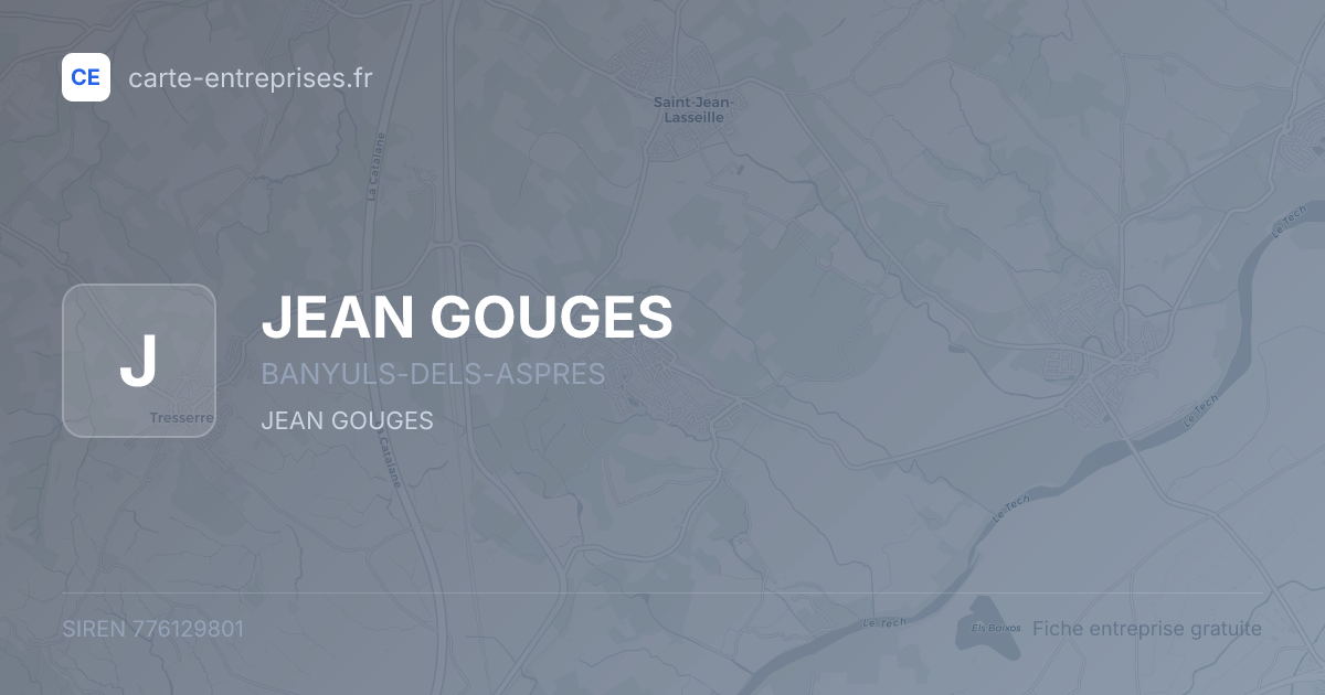 JEAN GOUGES — 776129801 — fiche entreprise