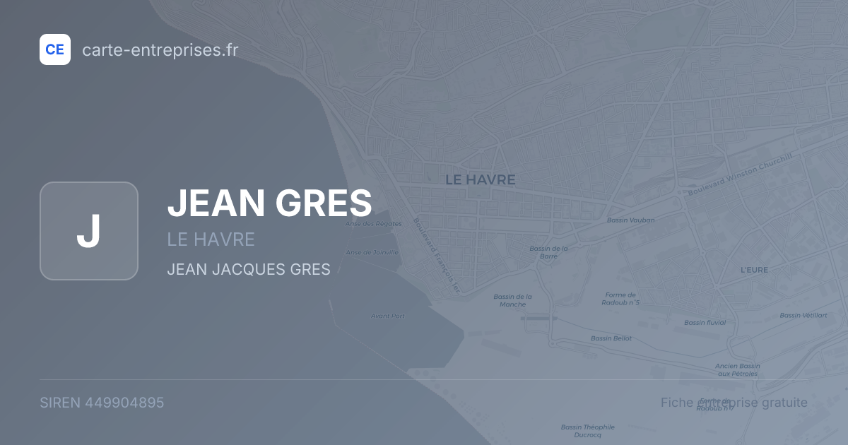 JEAN GRES — 449904895 — fiche entreprise