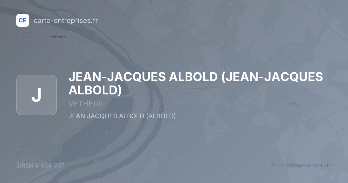 JEAN-JACQUES ALBOLD — 419341367 — fiche entreprise