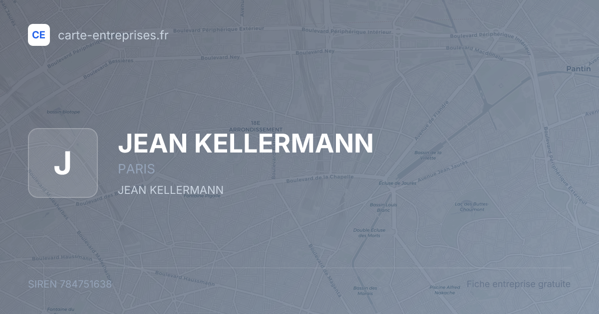 JEAN KELLERMANN — 784751638 — fiche entreprise