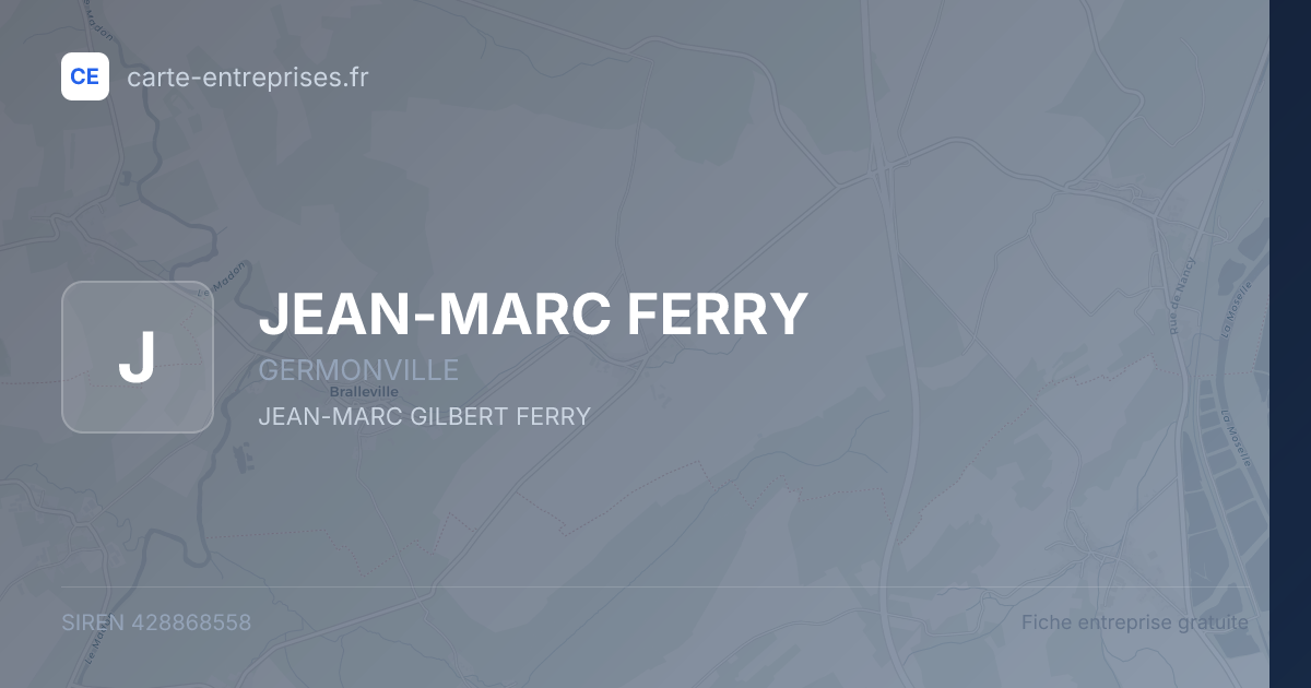 JEAN-MARC FERRY — 428868558 — fiche entreprise