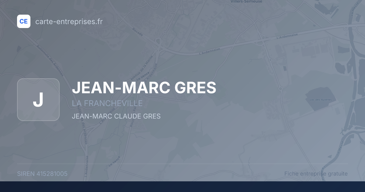 JEAN-MARC GRES — 415281005 — fiche entreprise