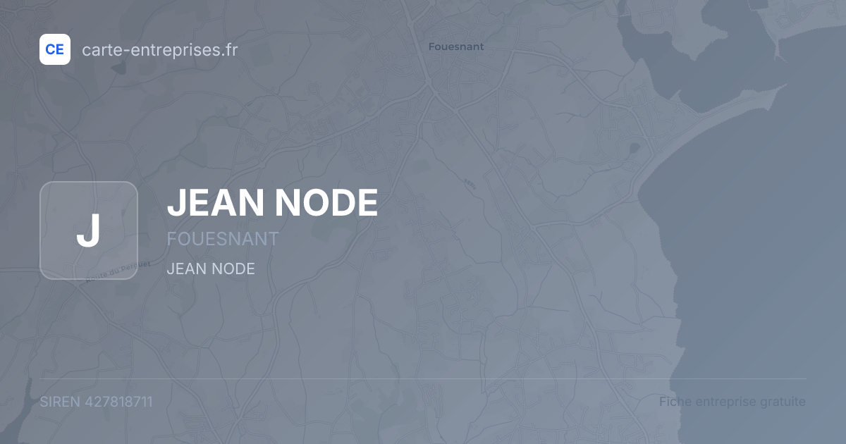JEAN NODE — 427818711 — fiche entreprise