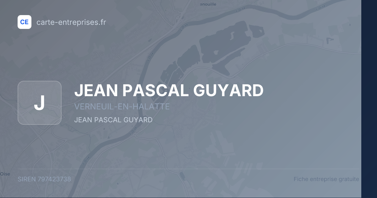 JEAN PASCAL GUYARD — 797423738 — fiche entreprise
