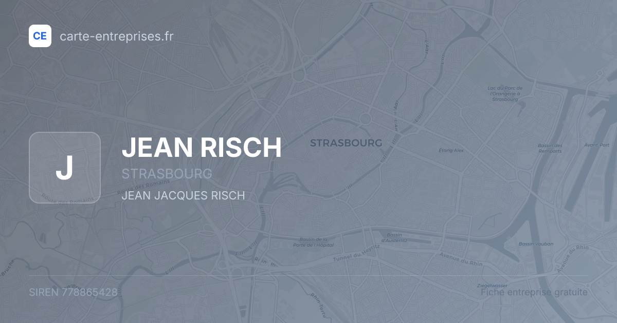 JEAN RISCH — 778865428 — fiche entreprise