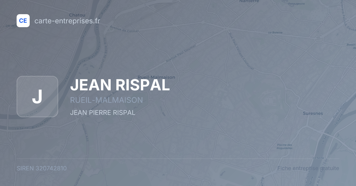 JEAN RISPAL — 320742810 — fiche entreprise