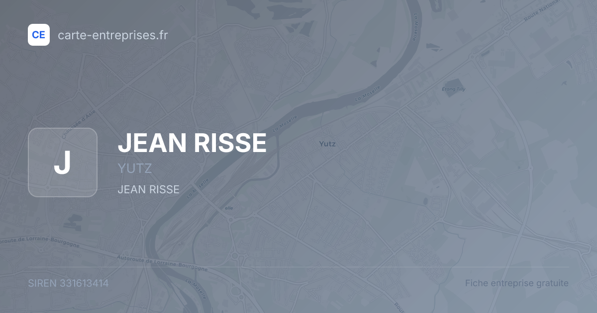 JEAN RISSE — 331613414 — fiche entreprise