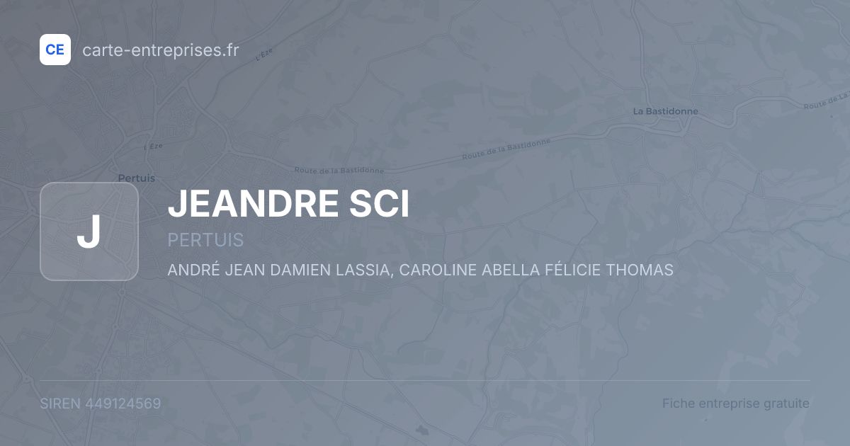 JEANDRE SCI — 449124569 — fiche entreprise
