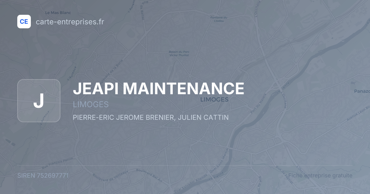 JEAPI MAINTENANCE — 752697771 — fiche entreprise