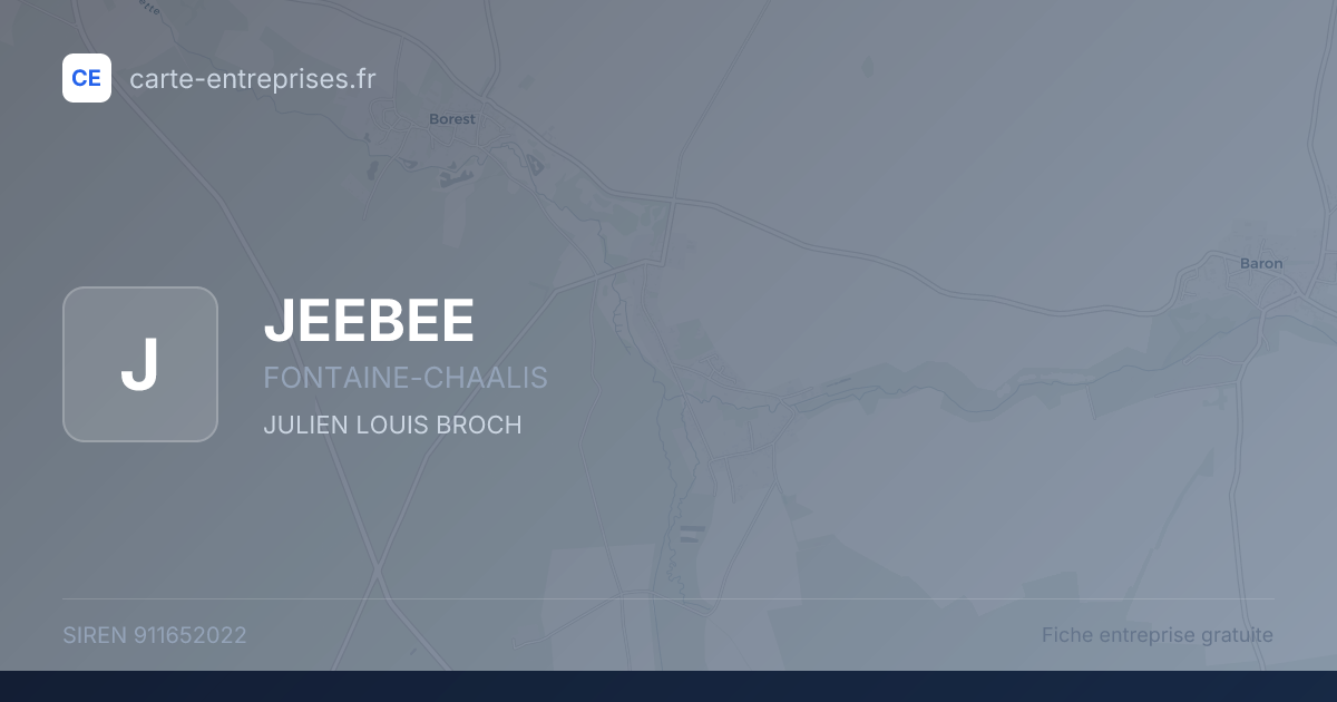 JEEBEE — 911652022 — fiche entreprise