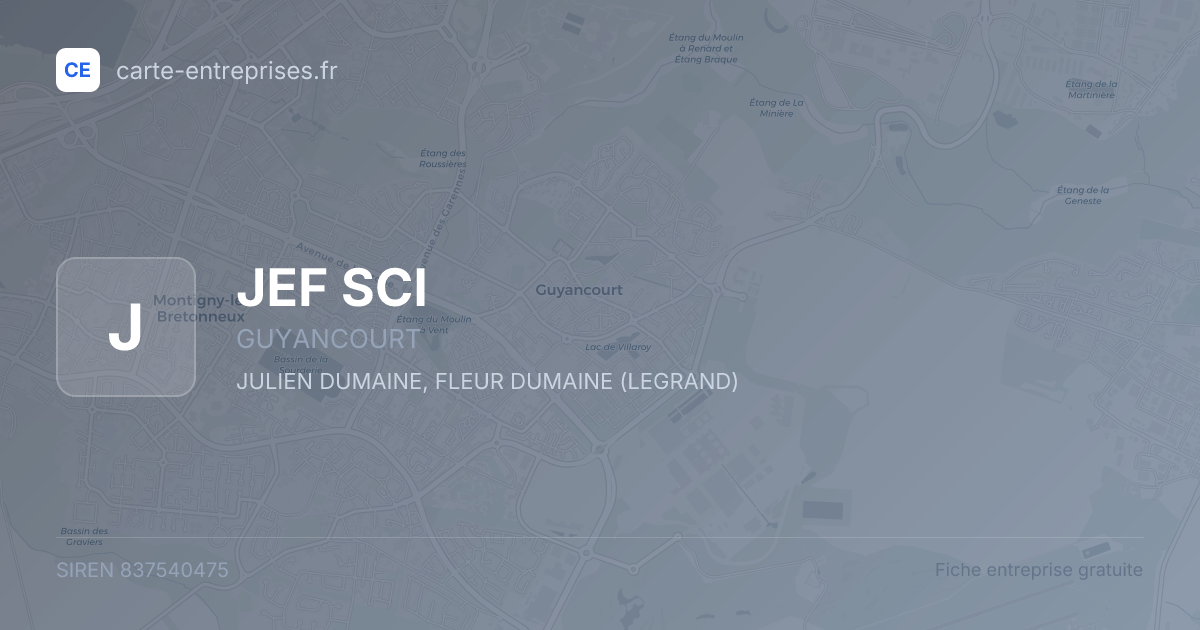 JEF SCI — 837540475 — fiche entreprise