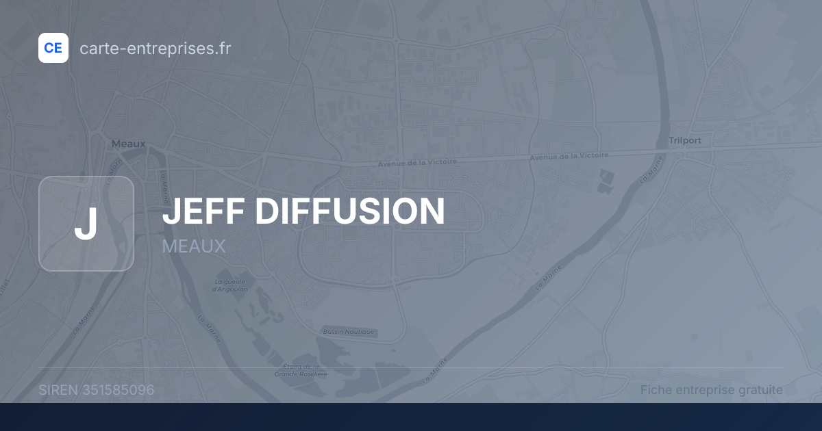 JEFF DIFFUSION — 351585096 — fiche entreprise