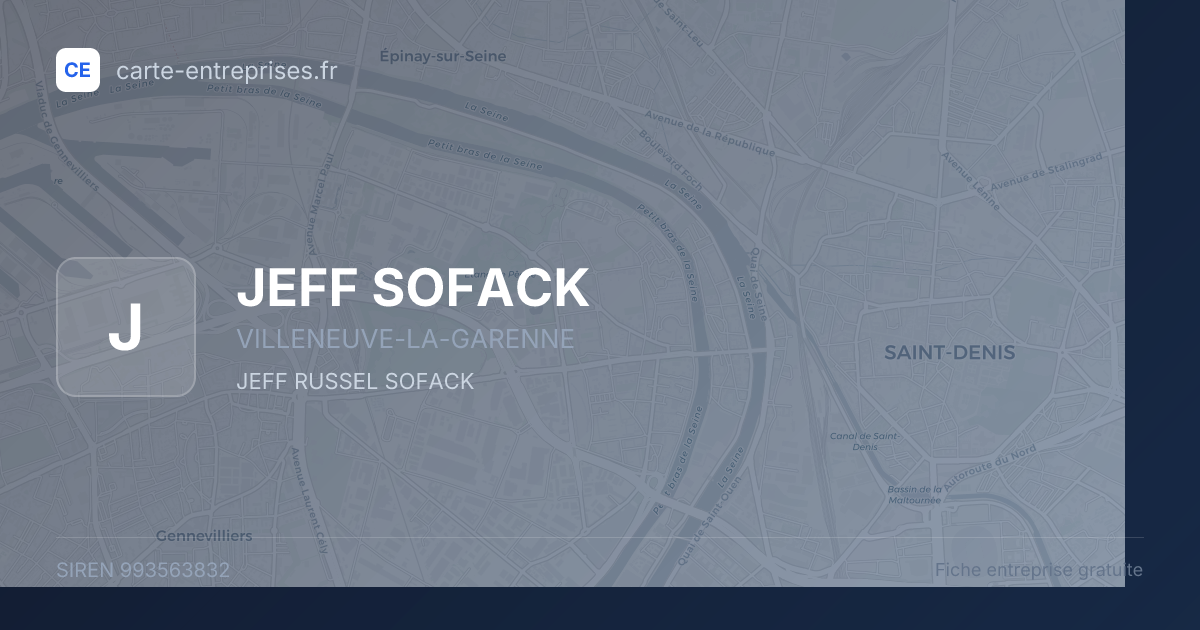 JEFF SOFACK — 993563832 — fiche entreprise