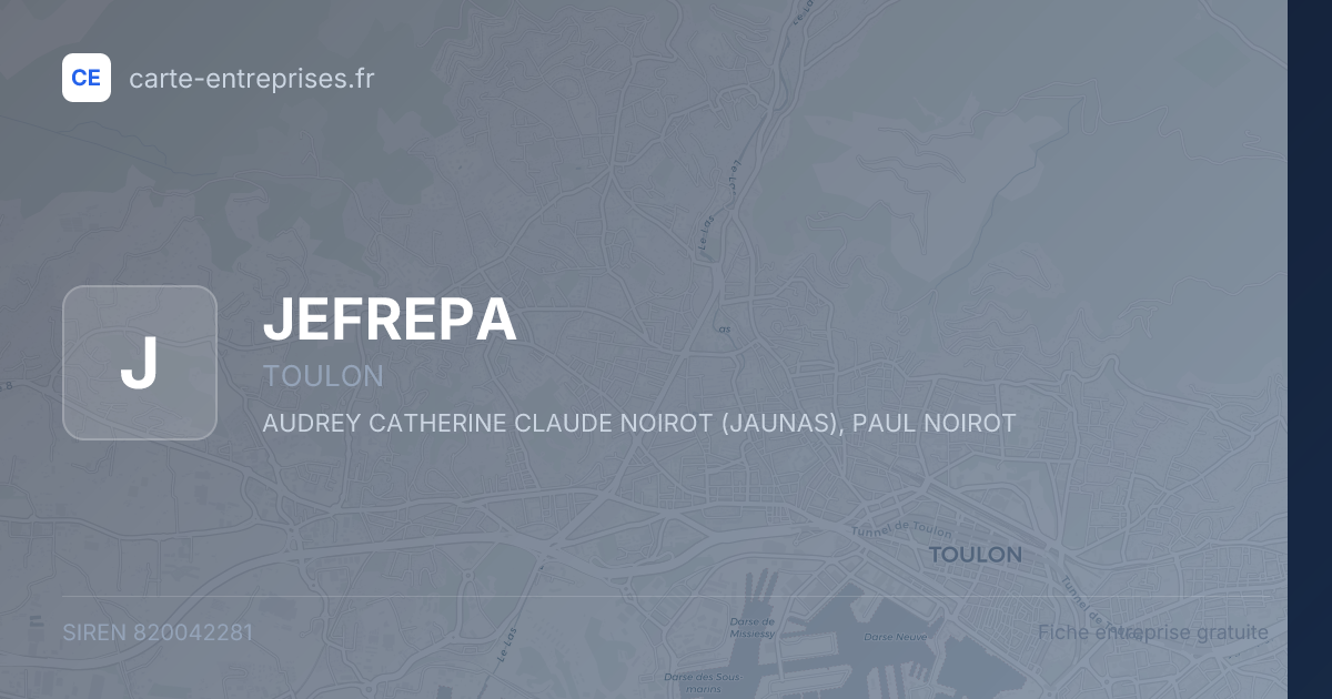 JEFREPA — 820042281 — fiche entreprise