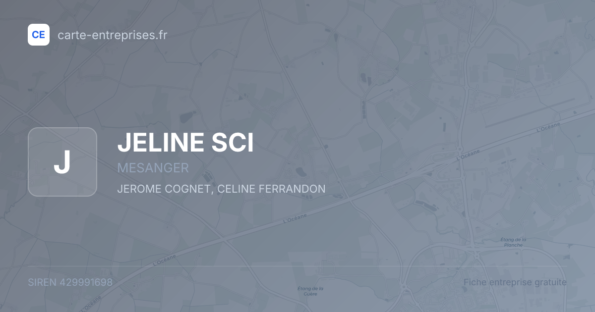 JELINE SCI — 429991698 — fiche entreprise