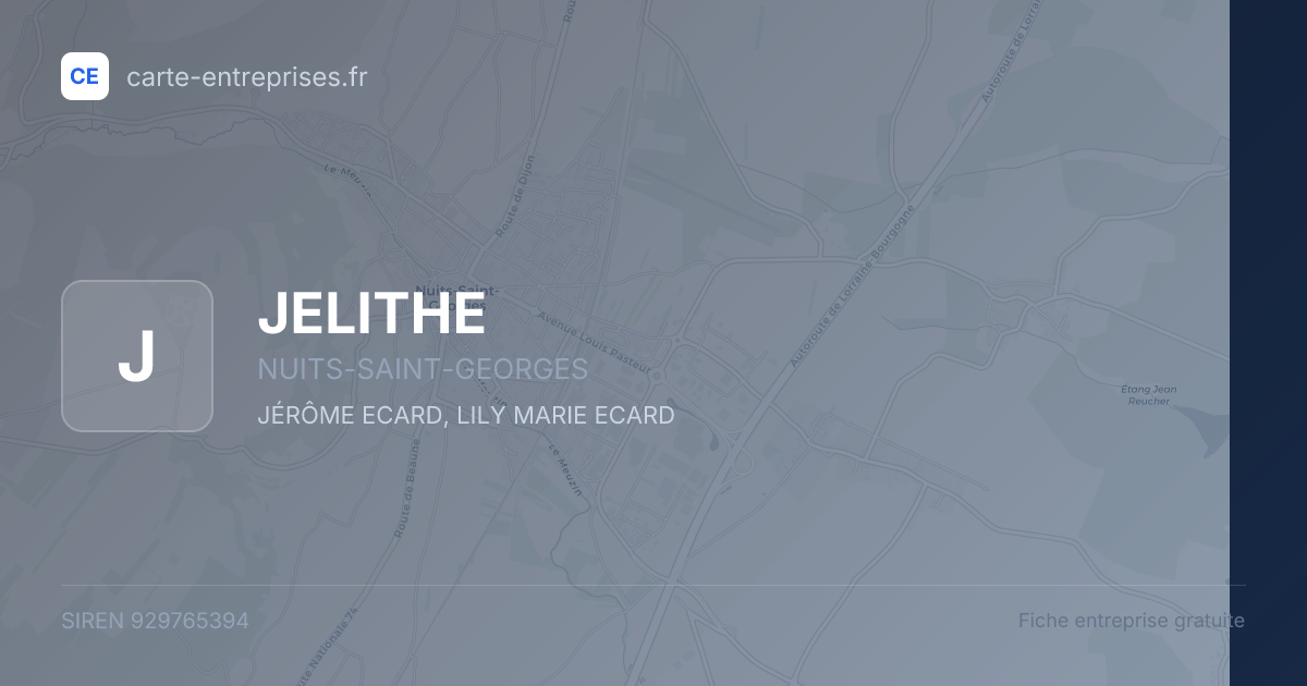 JELITHE — 929765394 — fiche entreprise