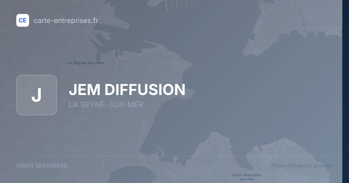 JEM DIFFUSION — 384836698 — fiche entreprise