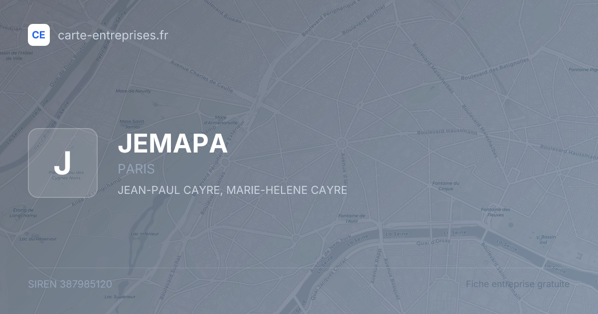 JEMAPA — 387985120 — fiche entreprise