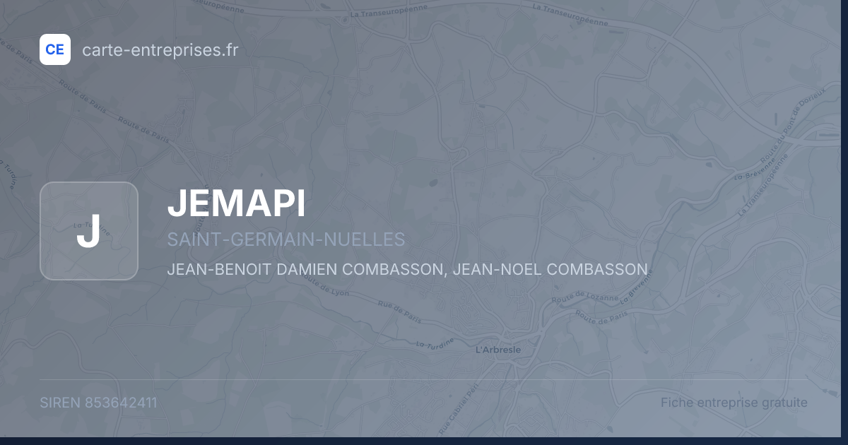 JEMAPI — 853642411 — fiche entreprise