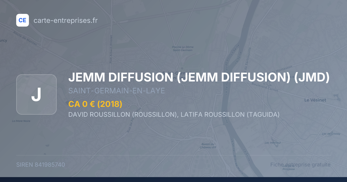 JEMM DIFFUSION (JEMM DIFFUSION) (JMD) — 841985740 — fiche entreprise