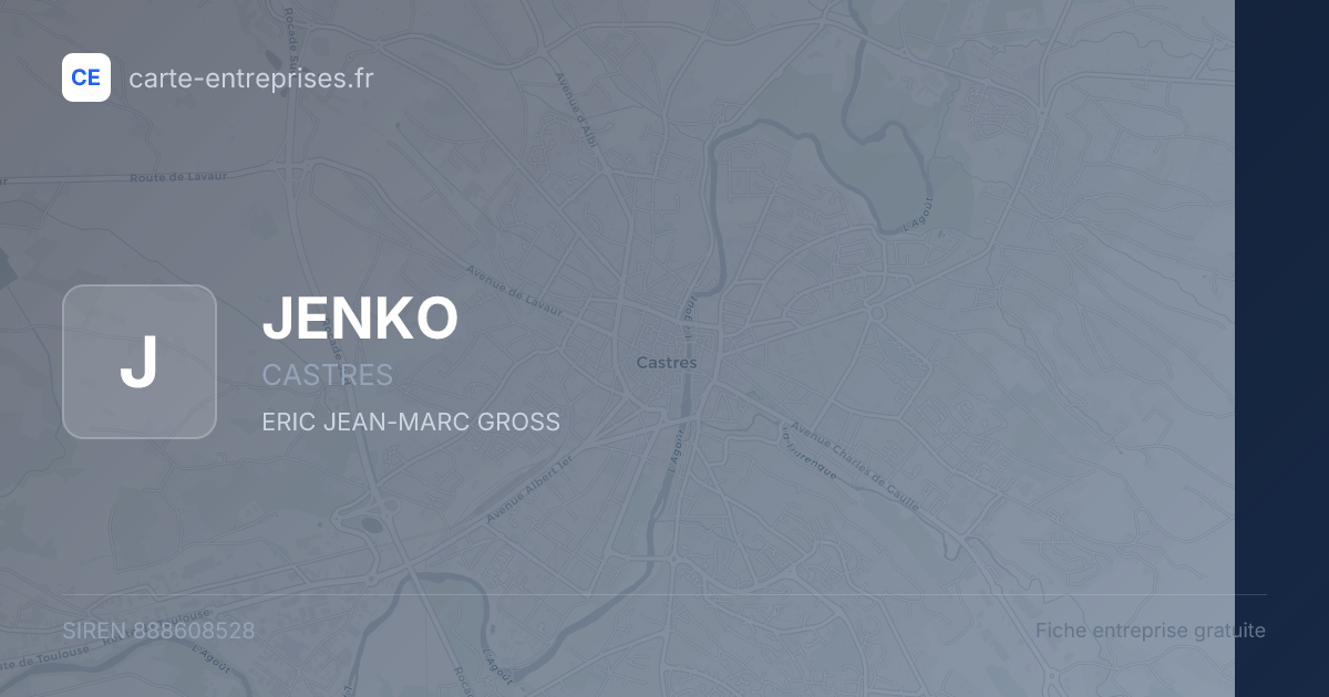 JENKO — 888608528 — fiche entreprise