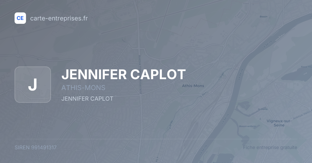 JENNIFER CAPLOT — 991491317 — fiche entreprise
