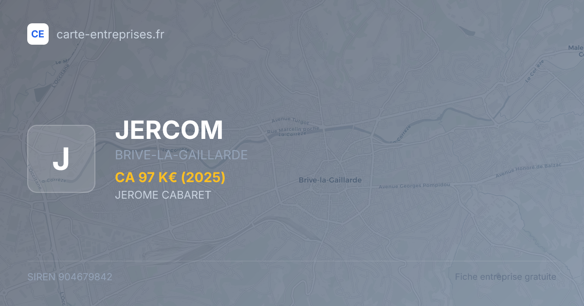 JERCOM — 904679842 — fiche entreprise