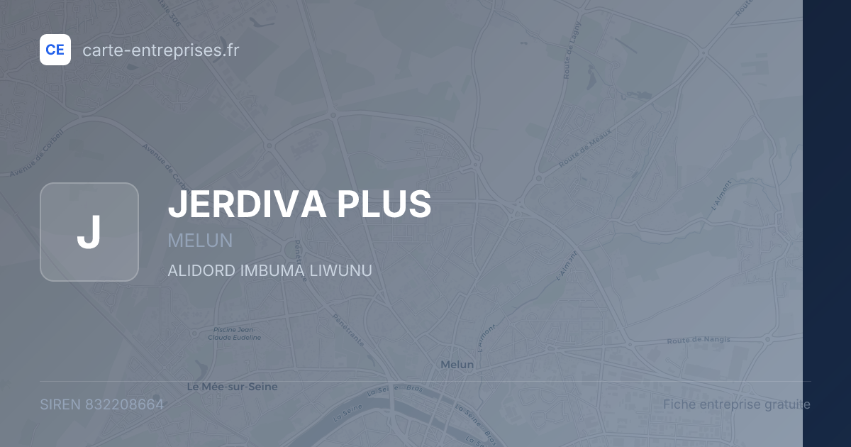 JERDIVA PLUS — 832208664 — fiche entreprise