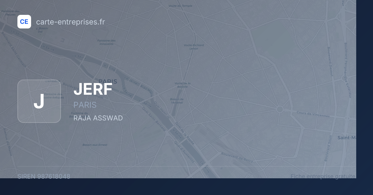JERF — 987618048 — fiche entreprise