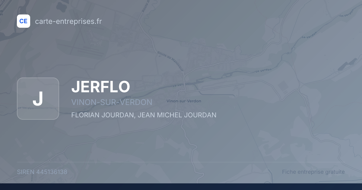 JERFLO — 445136138 — fiche entreprise