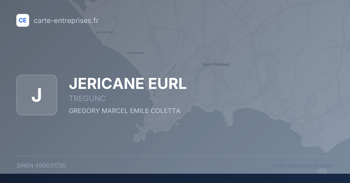 JERICANE EURL — 499031730 — fiche entreprise