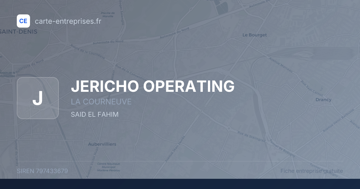 JERICHO OPERATING — 797433679 — fiche entreprise