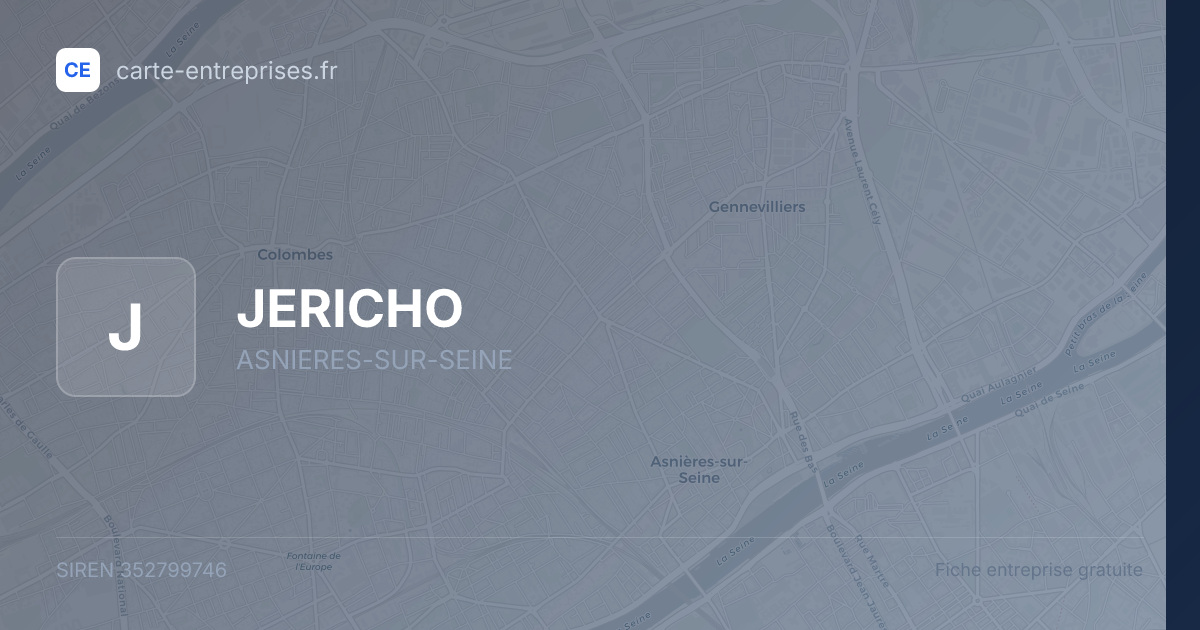 JERICHO — 352799746 — fiche entreprise