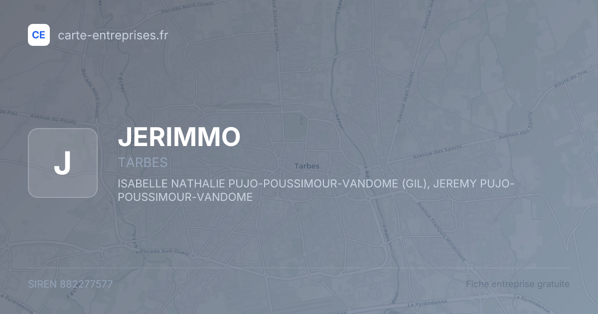 JERIMMO — 882277577 — fiche entreprise