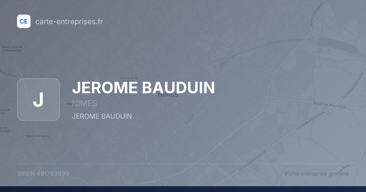 JEROME BAUDUIN — 491769899 — fiche entreprise