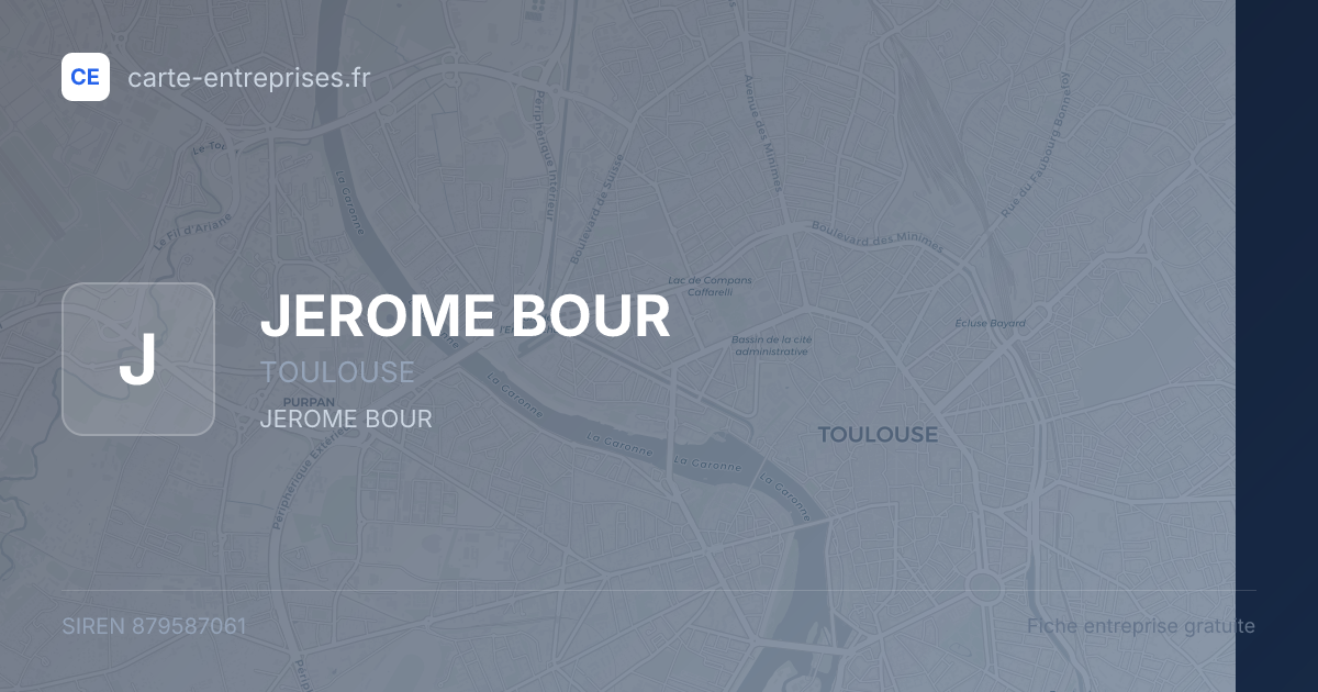 JEROME BOUR — 879587061 — fiche entreprise