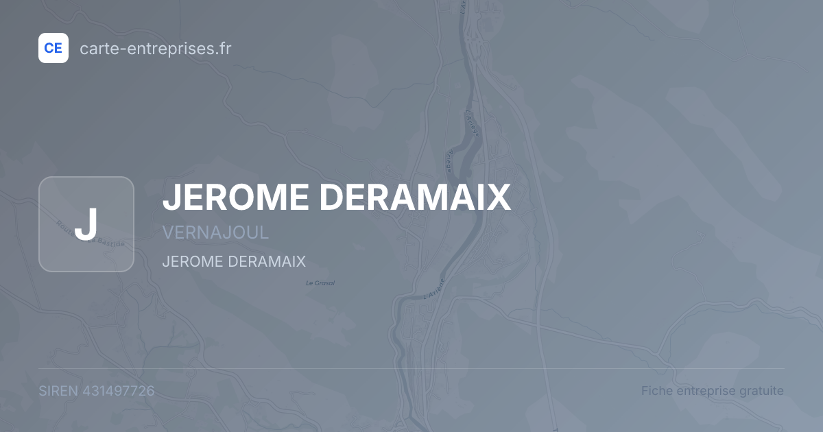 JEROME DERAMAIX — 431497726 — fiche entreprise