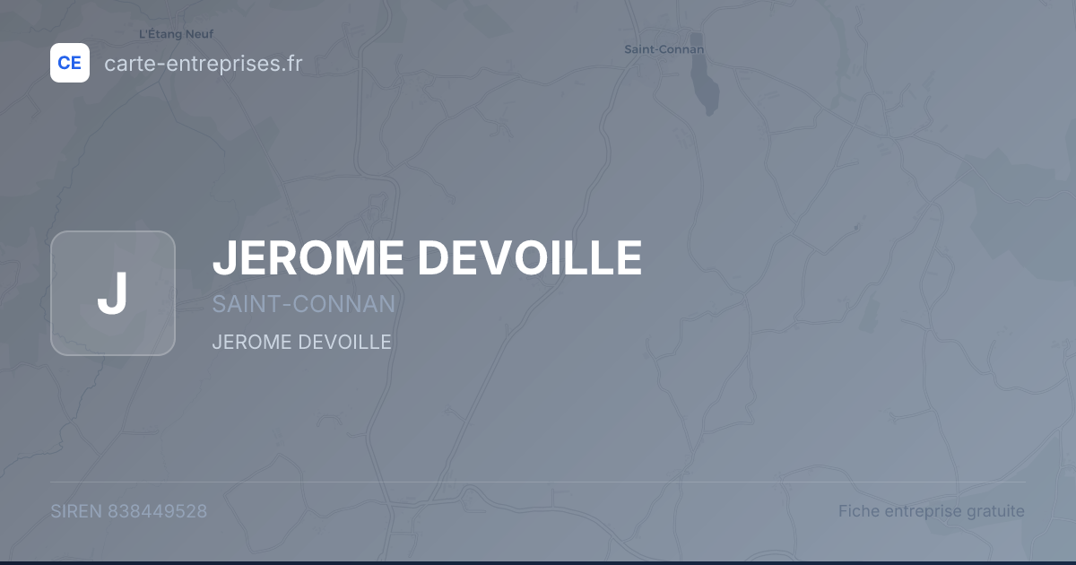 JEROME DEVOILLE — 838449528 — fiche entreprise