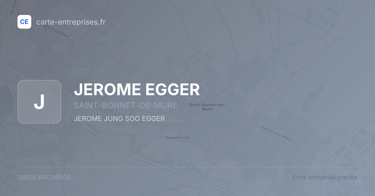 JEROME EGGER — 819296500 — fiche entreprise