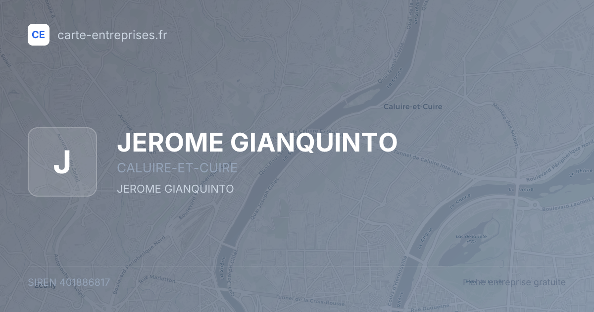 JEROME GIANQUINTO — 401886817 — fiche entreprise