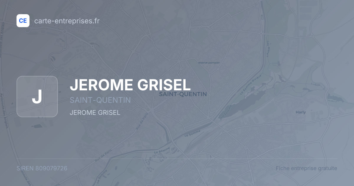 JEROME GRISEL — 809079726 — fiche entreprise