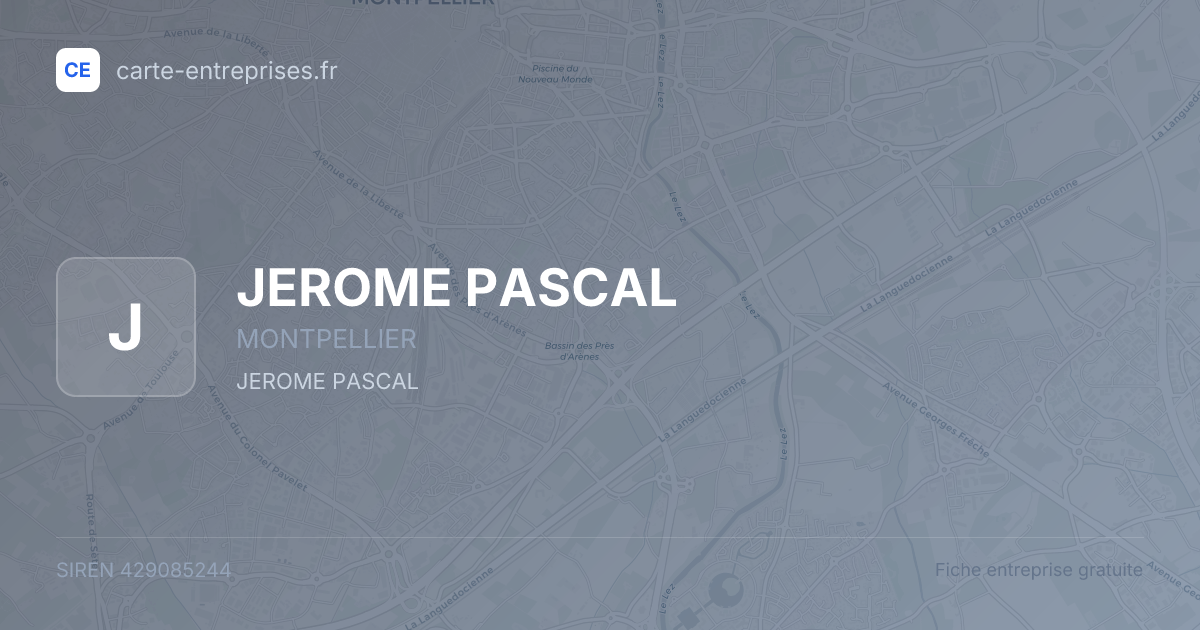 JEROME PASCAL — 429085244 — fiche entreprise