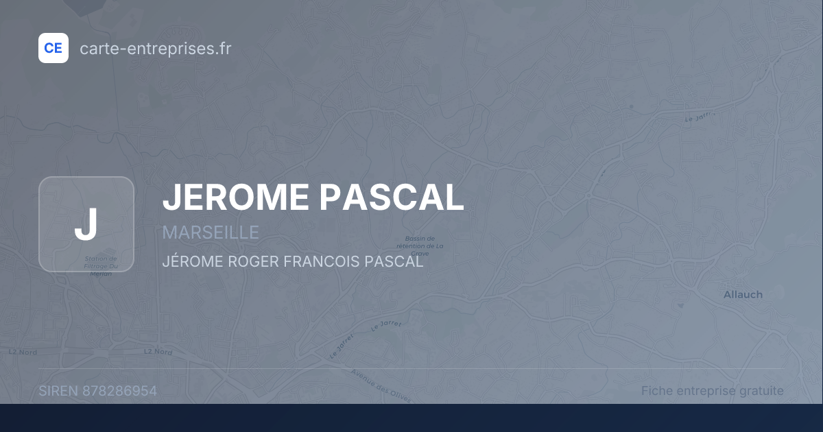 JEROME PASCAL — 878286954 — fiche entreprise